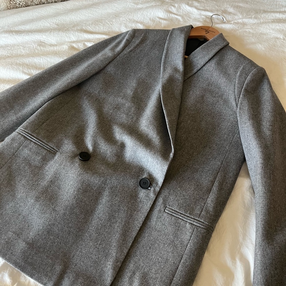 Allsaints astrid double breasted wool blazer